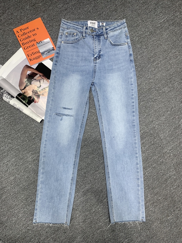 [x2 Vance feather] new high waist light jeans 8188# WTT