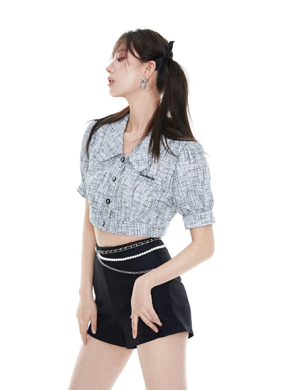 [Alala] hot girl high waist hip lifting casual shorts (with belt) b1588# JJ