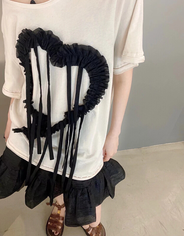 [YT] lace heart tassel sweater ys1-z60156# PCZ