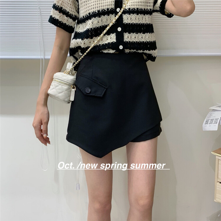 New in early summer! [OCT] temperament medium high waist short skirt 1599# hjy