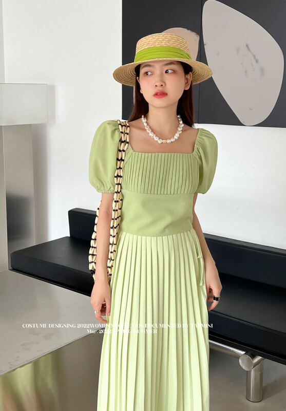 [tabmini] Korean style bubble sleeve short shirt c19122-g# WPL
