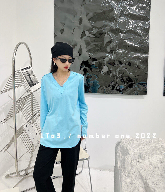 goods in stock! Early spring! [1to3] net comfortable Korean long sleeve T-shirt 8005# LSW