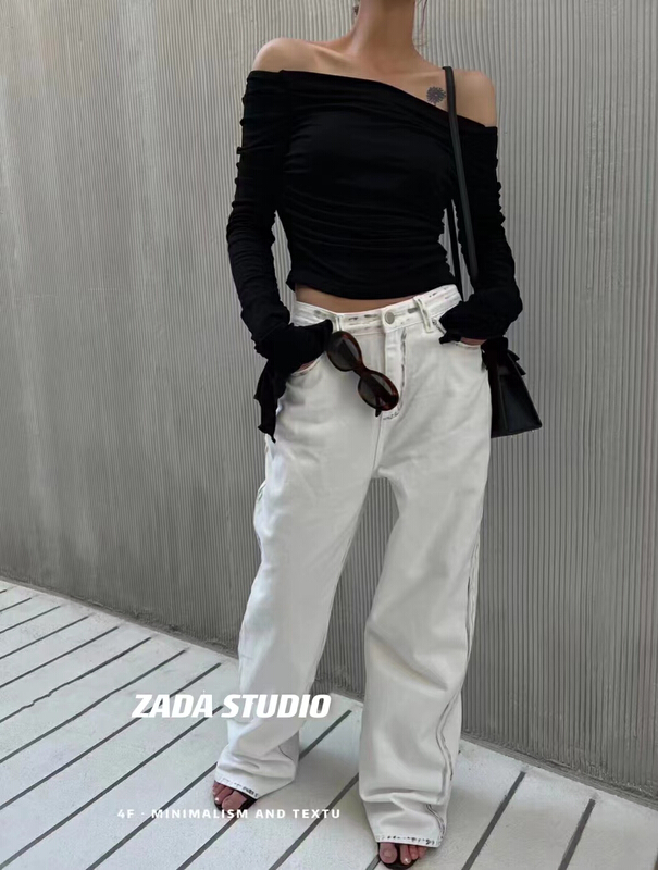 New year in early spring! [Zada] straight baggy skinny jeans 3137# WTT