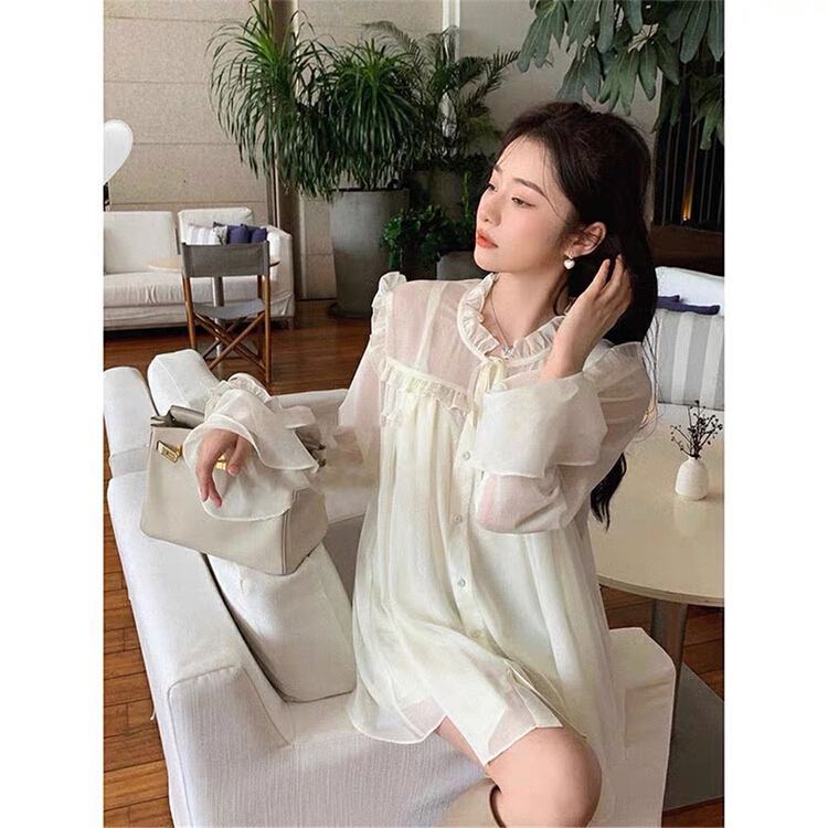 [come and see] sweet and chic fashion shirt (with suspender) 417# JJ
