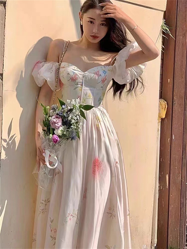 [clothing] French lady streamer dress 875# PCZ