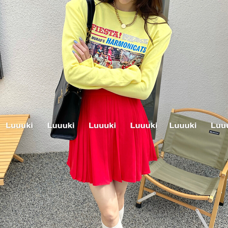 Original price 66.55! New year in early spring! [luuki] Korean versatile long sleeve T-shirt 23025# ozq