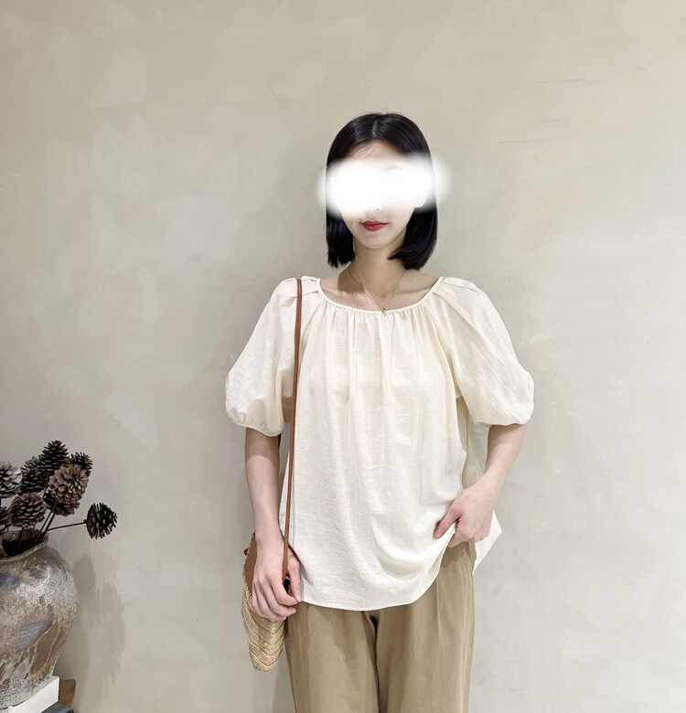New in early summer! [I look] simple and versatile solid color shirt 12037# ZSY