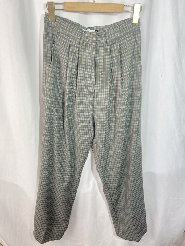 [Yi show shop] checkered western style slim fashion casual pants 1246# Cl