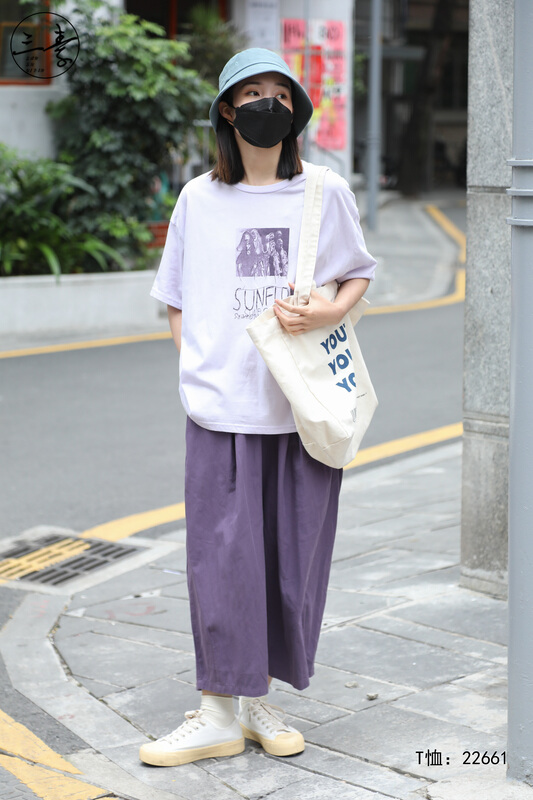New in early summer! [original three element clothes] simple temperament loose short sleeve T-shirt 22661# XYJ