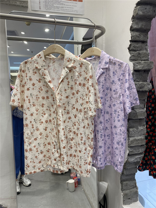 [FW] Vintage embroidered short sleeve shirt 3720# WPL