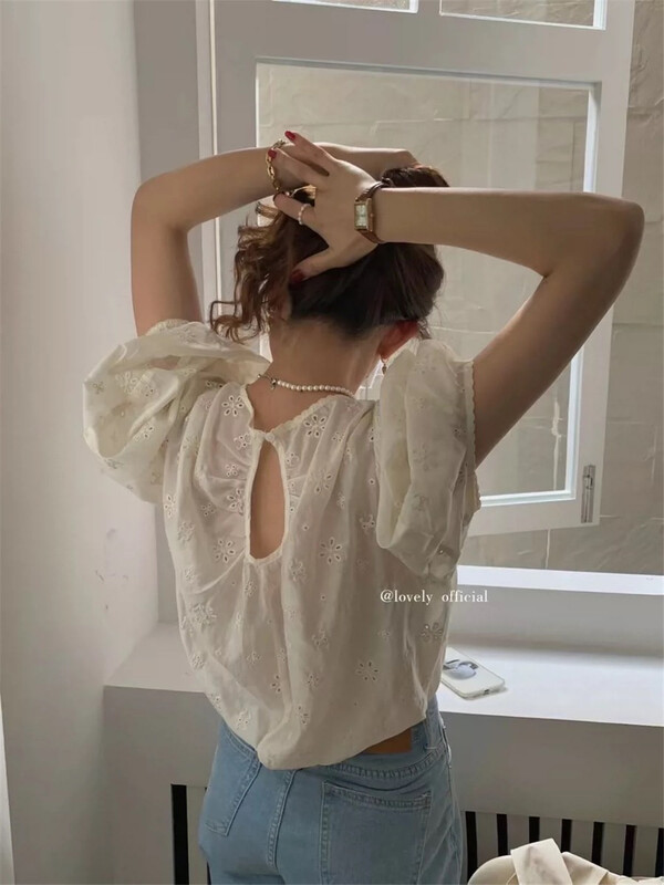 New in early summer! [Naikan Nik] Korean sweet texture versatile small shirt 9600# lwy
