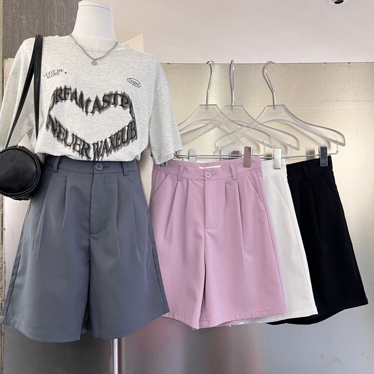goods in stock! New in early summer! [Zhu en] Korean version is slim and versatile, with 5-point trousers 809086# XYY