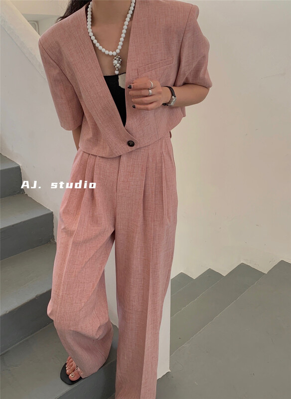 goods in stock! New year in early spring! [AJ. Studio] high waist slim comfortable trousers (only selling trousers) 9181# ll