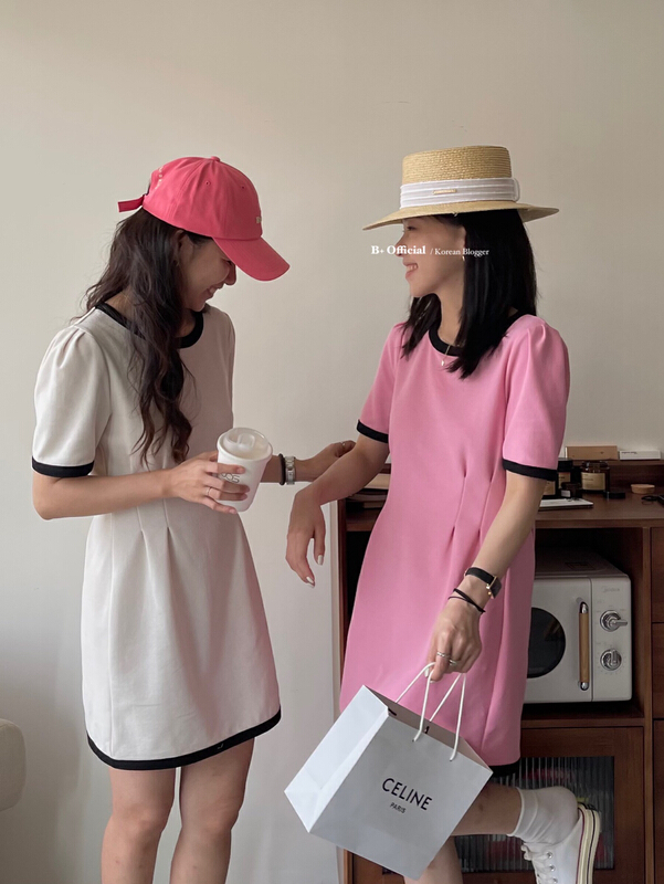 New in early summer! [B plus] ins series age reducing slim dress 22-351-2# HBx