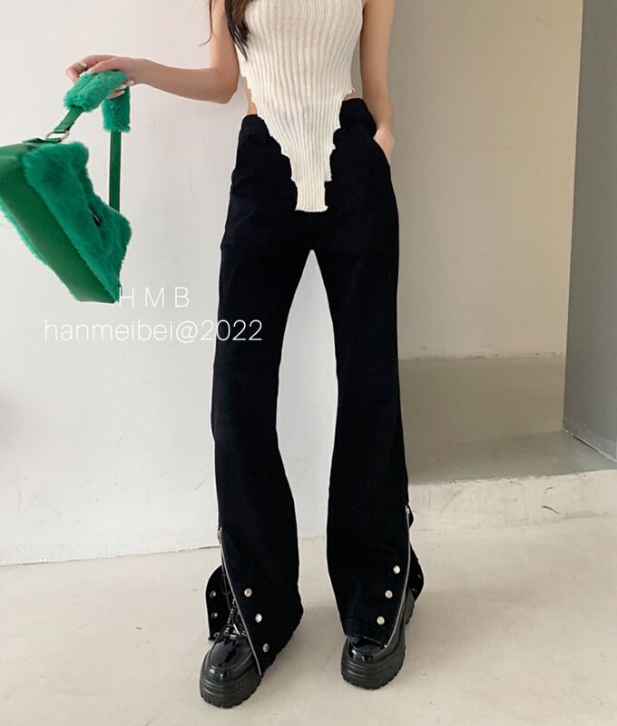 New in early summer! [h.max] Korean slim and versatile jeans c4398# ozq