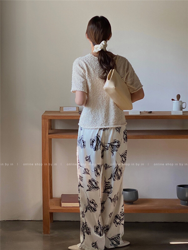 New year in early spring! [in by in] Korean Floral Casual pants 0625# ZSY