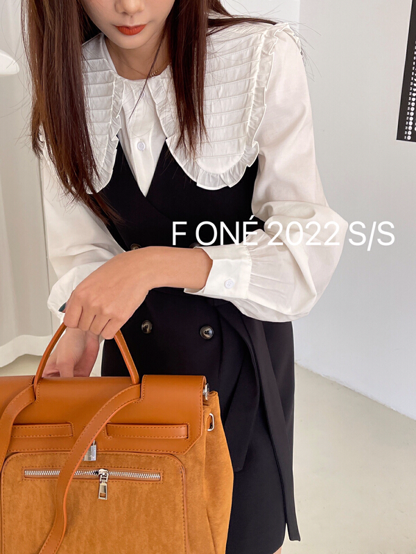 New year in early spring! [f one] Korean design versatile shirt 56011# jhy