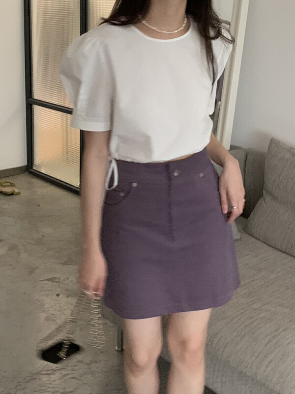 Original price 47.37! [Gabrielle] versatile clean denim skirt b2196# zxl