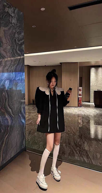 [X.C] age reducing doll neck slim dress 620# WPL
