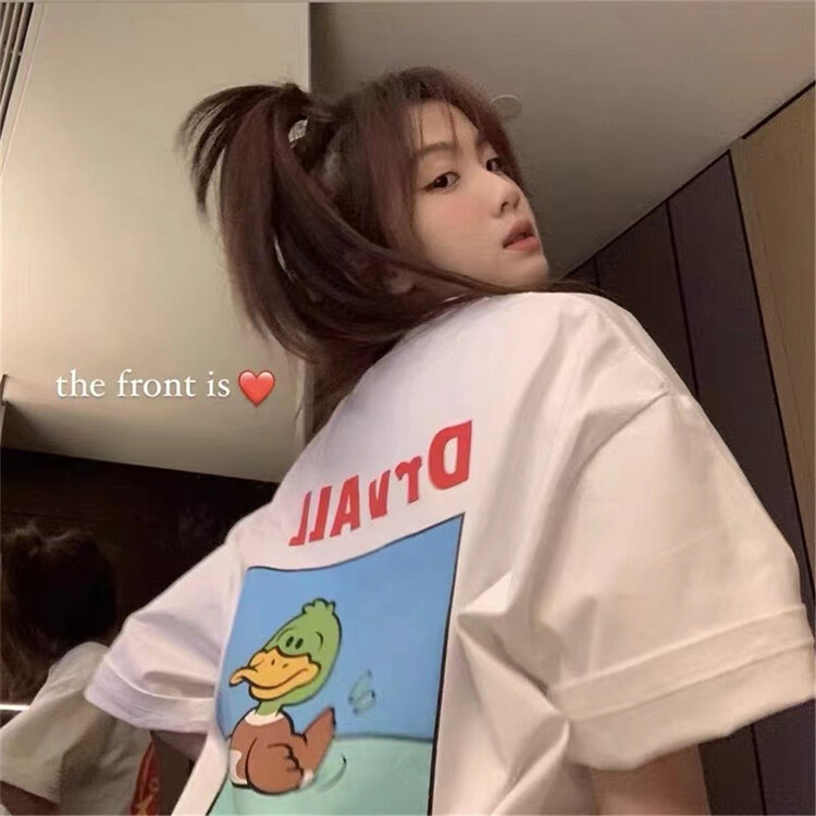 [Tutu] personalized front and back printing versatile short sleeve T-shirt c119# cqw