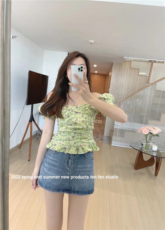 [fne] age reduced floral short shirt 8003# WPL