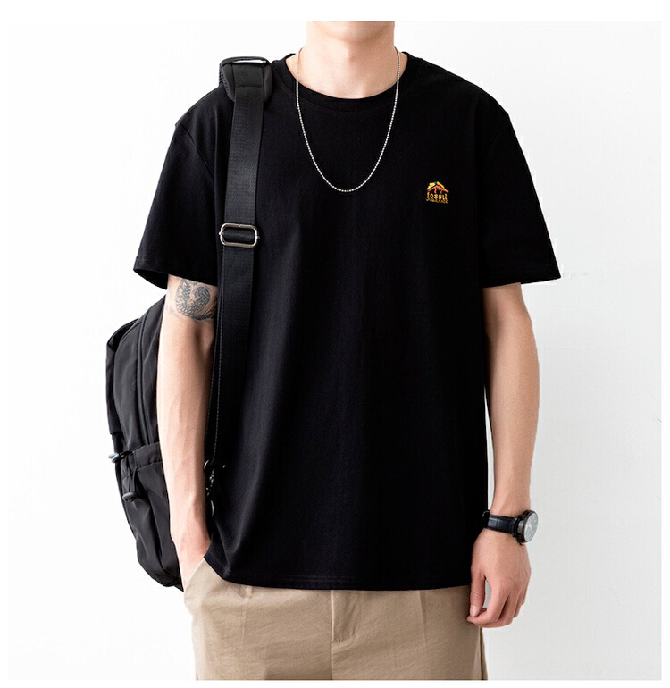 [Yeyue] Korean personalized embroidery Casual Short Sleeve T-shirt a825# ZZL