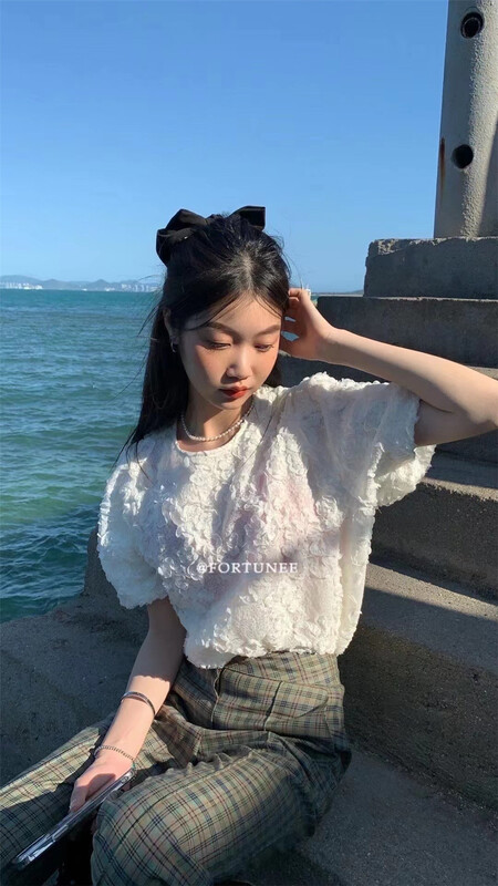 New in early summer! [sq] Korean style short sleeved shirt ys1-8899# zxx