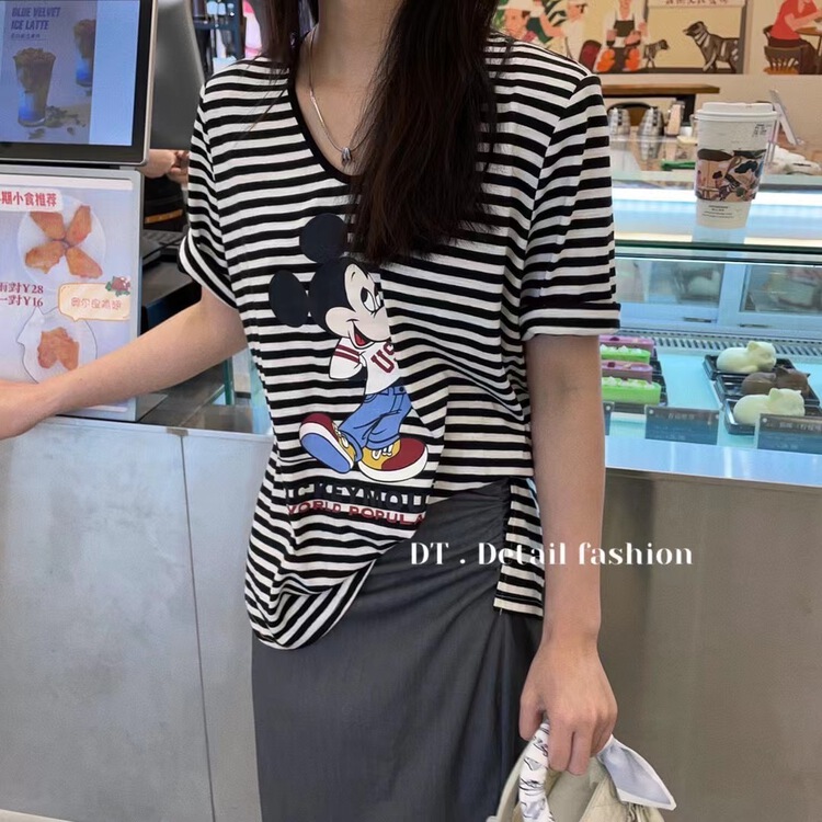 New in early summer! [DT] Korean minority Mickey short sleeve T-shirt l9783# lwy