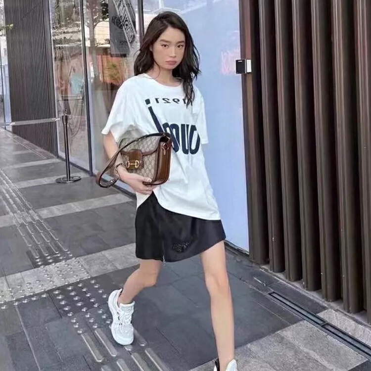 [CC] letter fashion print short sleeve T-shirt 8224# XYY