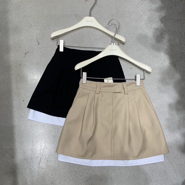 [going] color blocking Korean casual skirt 7919# lwy