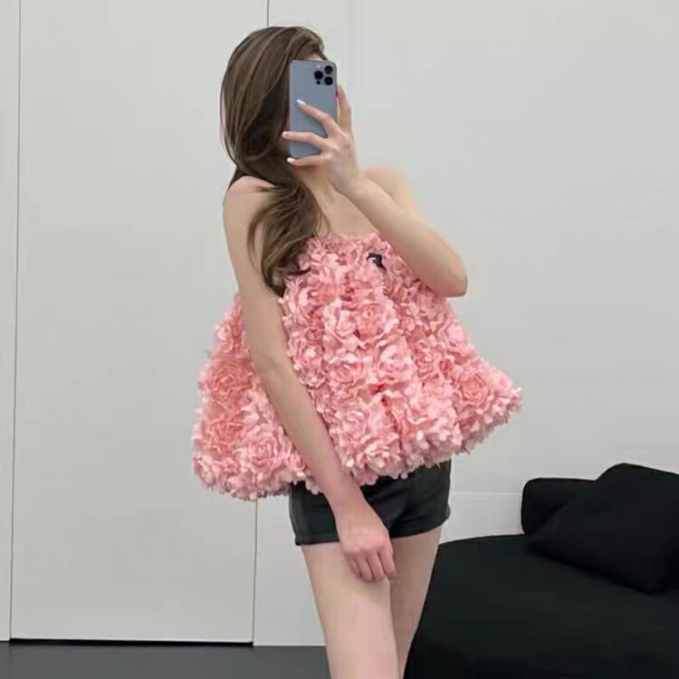[Xinran] sweet cool style three-dimensional petal blouse 3842# PCZ