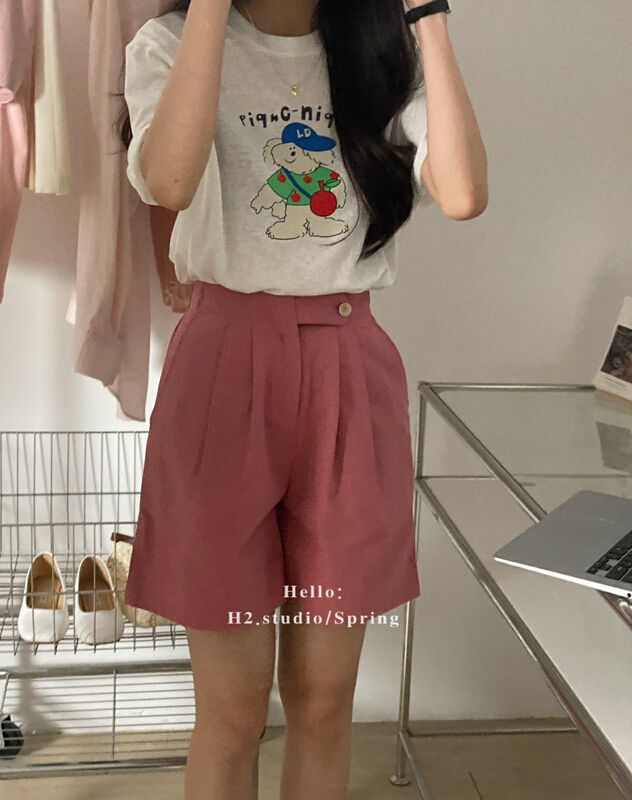 goods in stock! [h2-studio] Korean simple and versatile casual shorts a278# HBx
