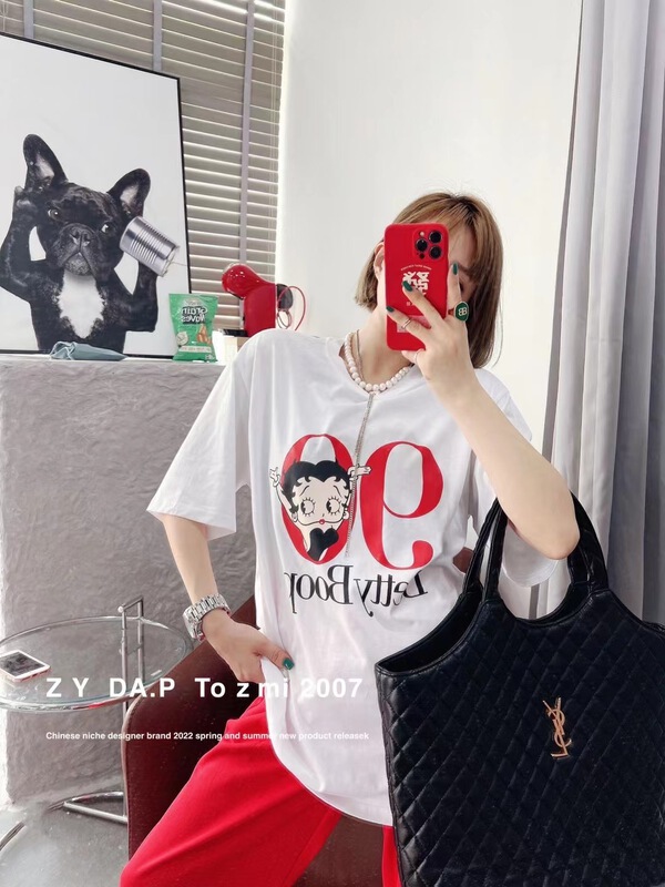 Original price 43.99! [ZY] loose cartoon large version versatile short sleeve T-shirt ys1-2007# WTT