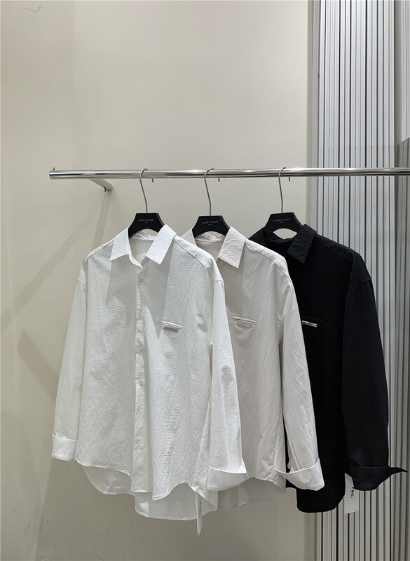 New year in early spring! [CGC] simple solid color versatile shirt 1661# ZZL