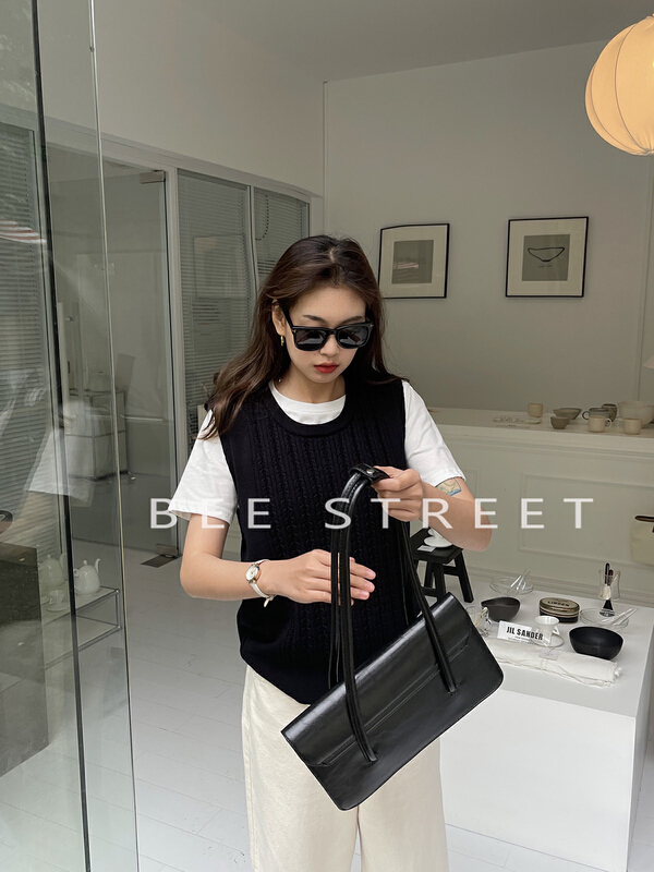 New year in early spring! [bee Street] round neck Korean loose net color vest 9075-1# jhy