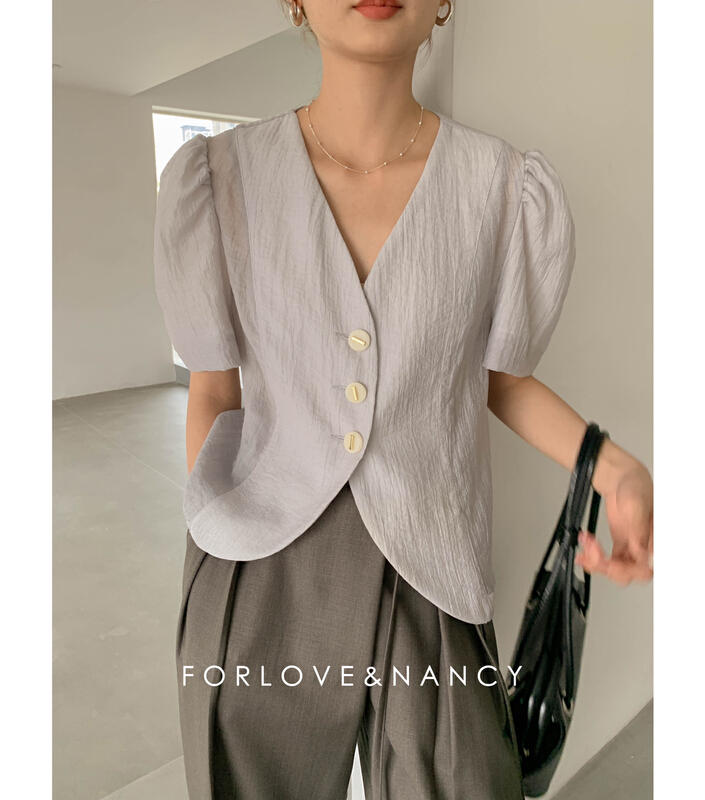 New year in early spring! [FN] Korean minority V-neck shirt la2wa5108n# cqw