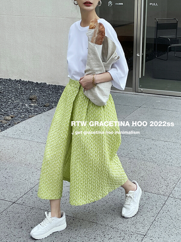 goods in stock! New year in early spring! [gracetina Hoo] geometric jacquard diagonal placket type a casual pants k8202# zxl