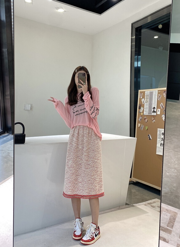 New year in early spring! [modern 197] Xiaoxiang style A-line skirt 9993# zyh