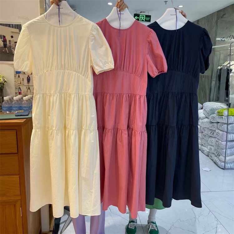 New in early summer! [beauty women] Hanfeng sweet cut out lace up dress after aging wq051# CLS