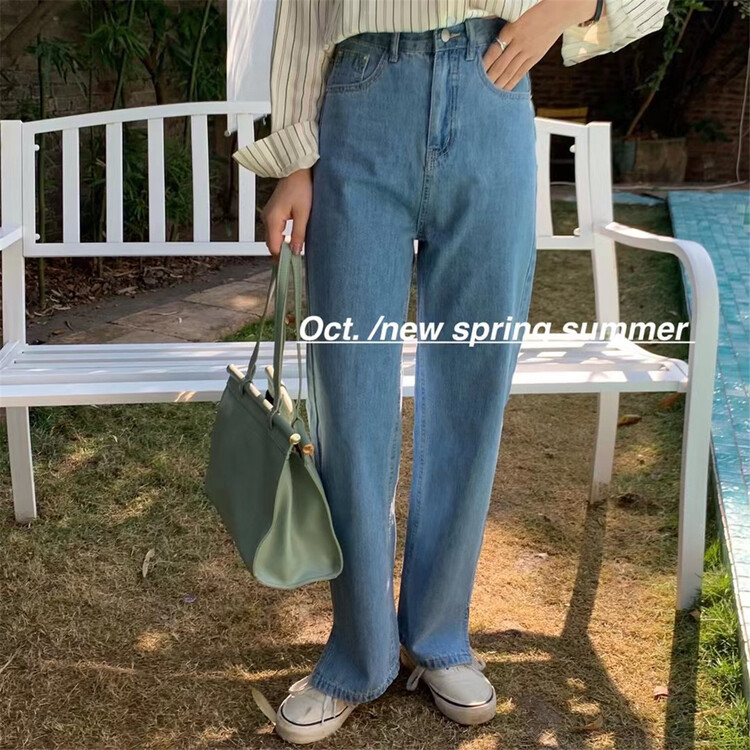 New year in early spring! [OCT] Korean casual straight jeans 520# hjy