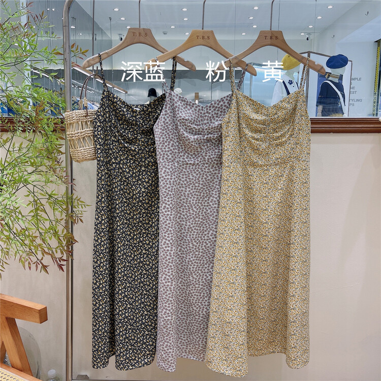 New in early summer! [t.b.s] Korean sexy floral suspender dress 9201# lwy