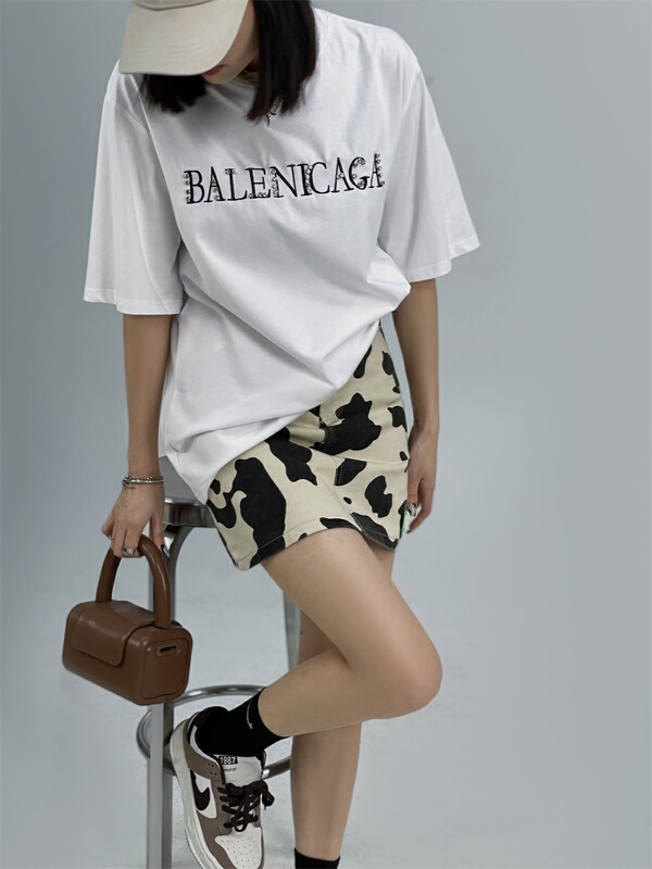 goods in stock! New in early summer! [Eric] foreign style thin cow pattern skirt 3303# ozq