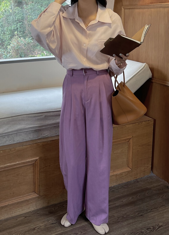 New year in early spring! [ever true] wide leg floor dragging suit casual pants 33256# CLS