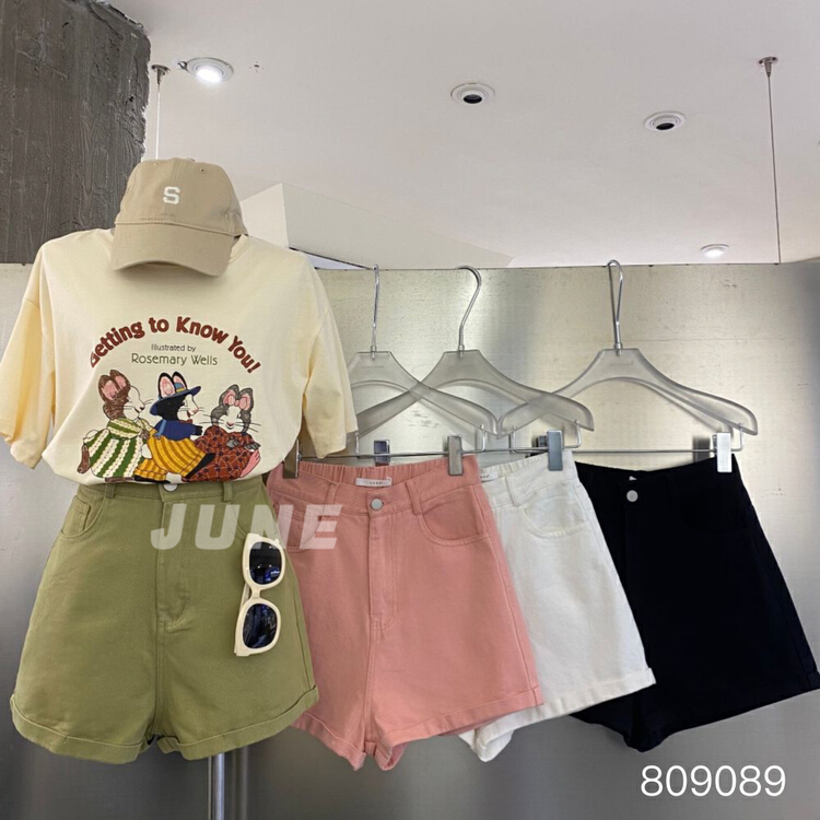 【朱恩】韓版顯瘦百搭休閒牛仔短褲  809089#  XYY