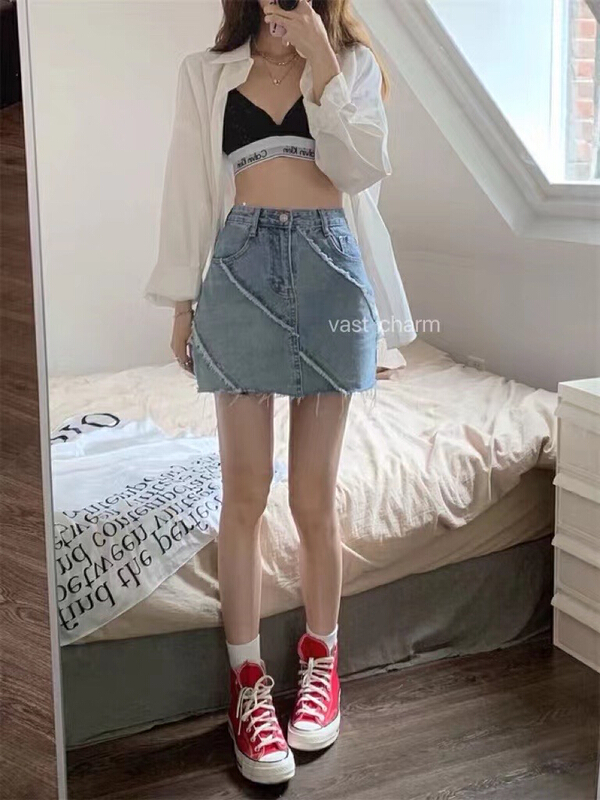 [vast charm] slim fashion personalized skirt pants 579# CLS