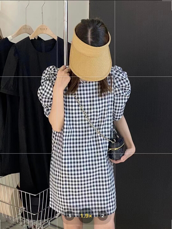 [Zoe Zoe] Korean loose Plaid Dress m23# L