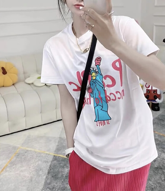 [Tutu] funny colorful statue of liberty short sleeve T-shirt c572# zxx