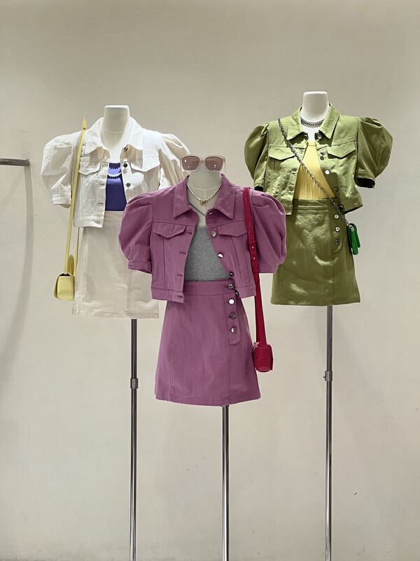 [kJ] Korean version simple washing coat + slim fashion short skirt suit (suit only) 3276# zxl