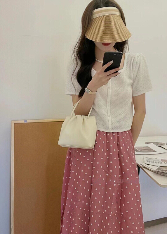 [yuan. Shang] Korean version temperament gentle wind leisure thin knitted cardigan 1025# JJ