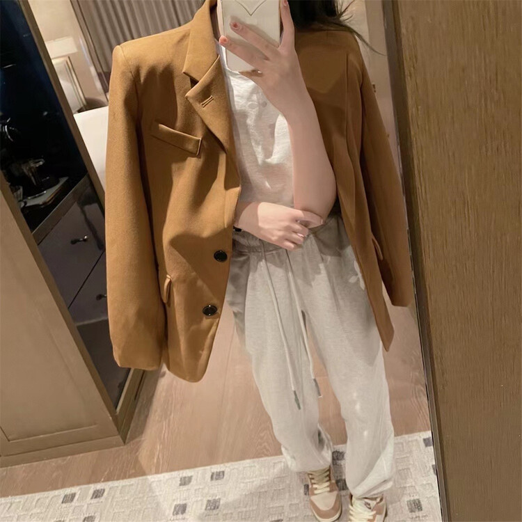 New year in early spring! [big C studio] Korean style back letter suit 8635# PCZ
